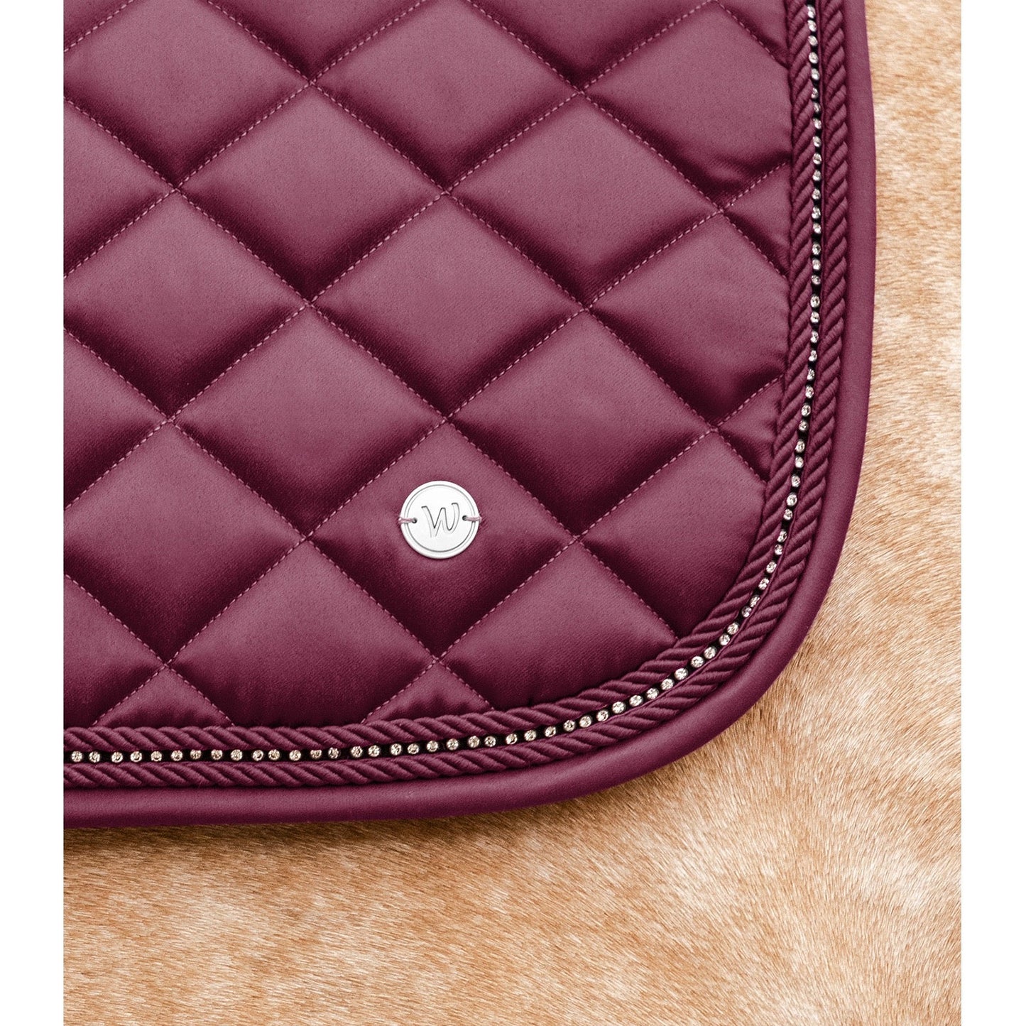Nepal Dressage Saddle Pad - Cranberry