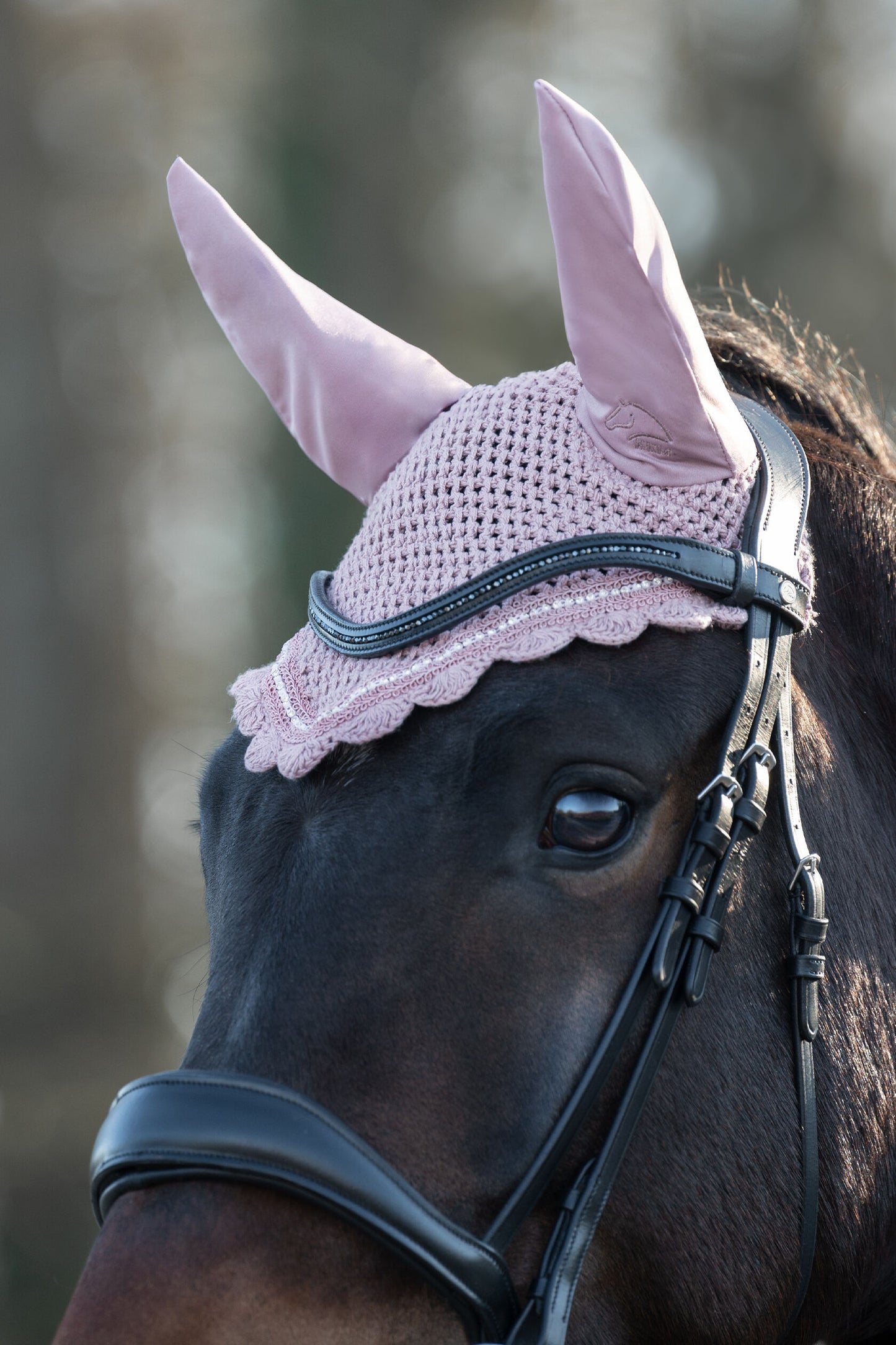 HKM Elisa Ear Bonnet Mauve