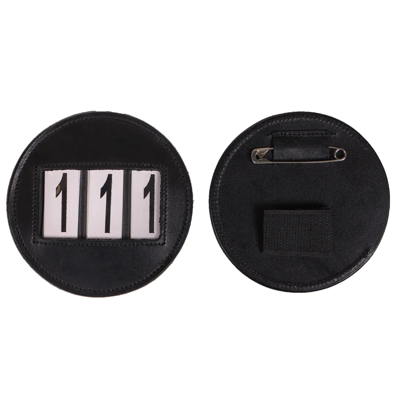 Modeste Number Holder - Round - Black