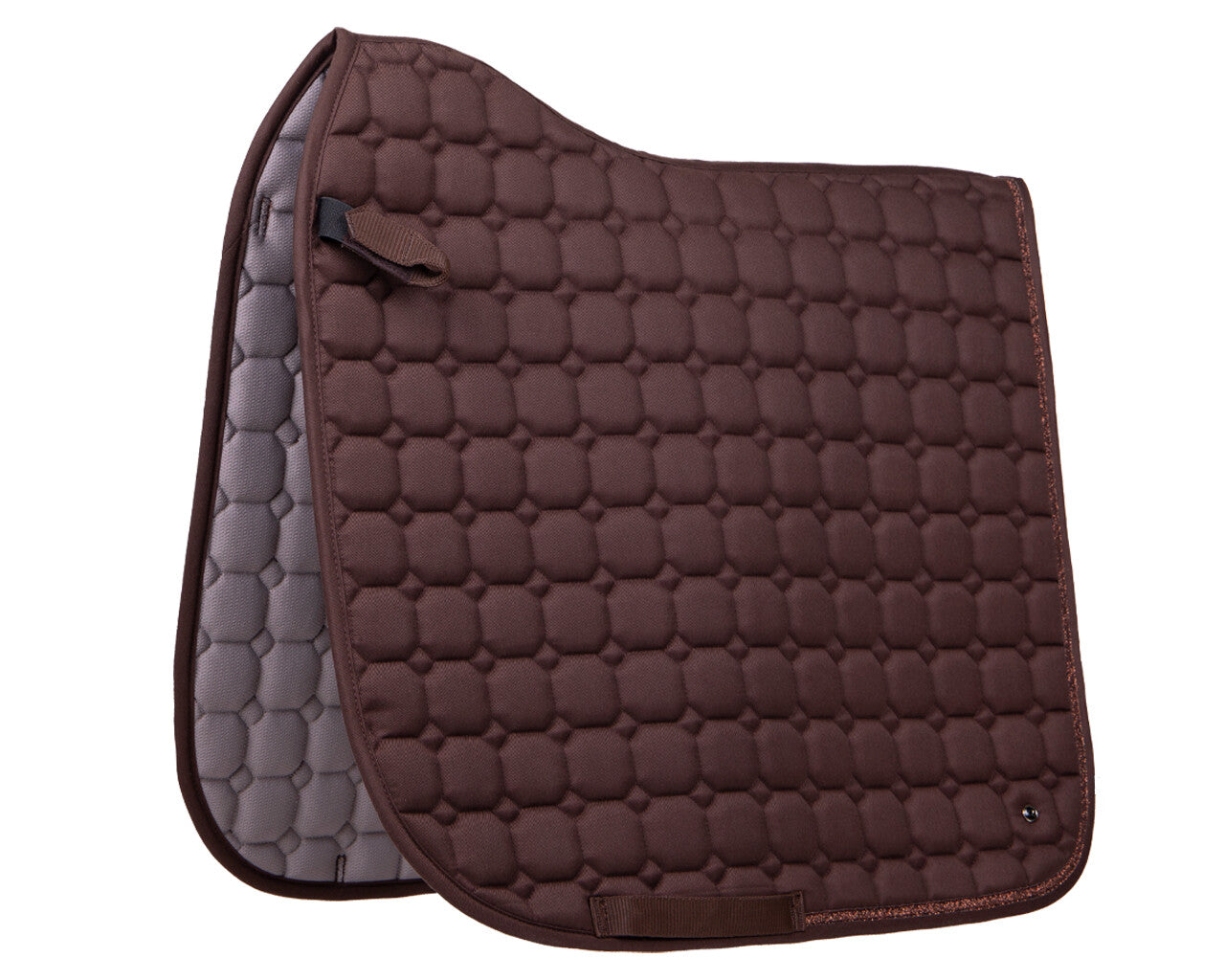 QHP Hailyn Saddle Pad - Brown - Dressage and Jump