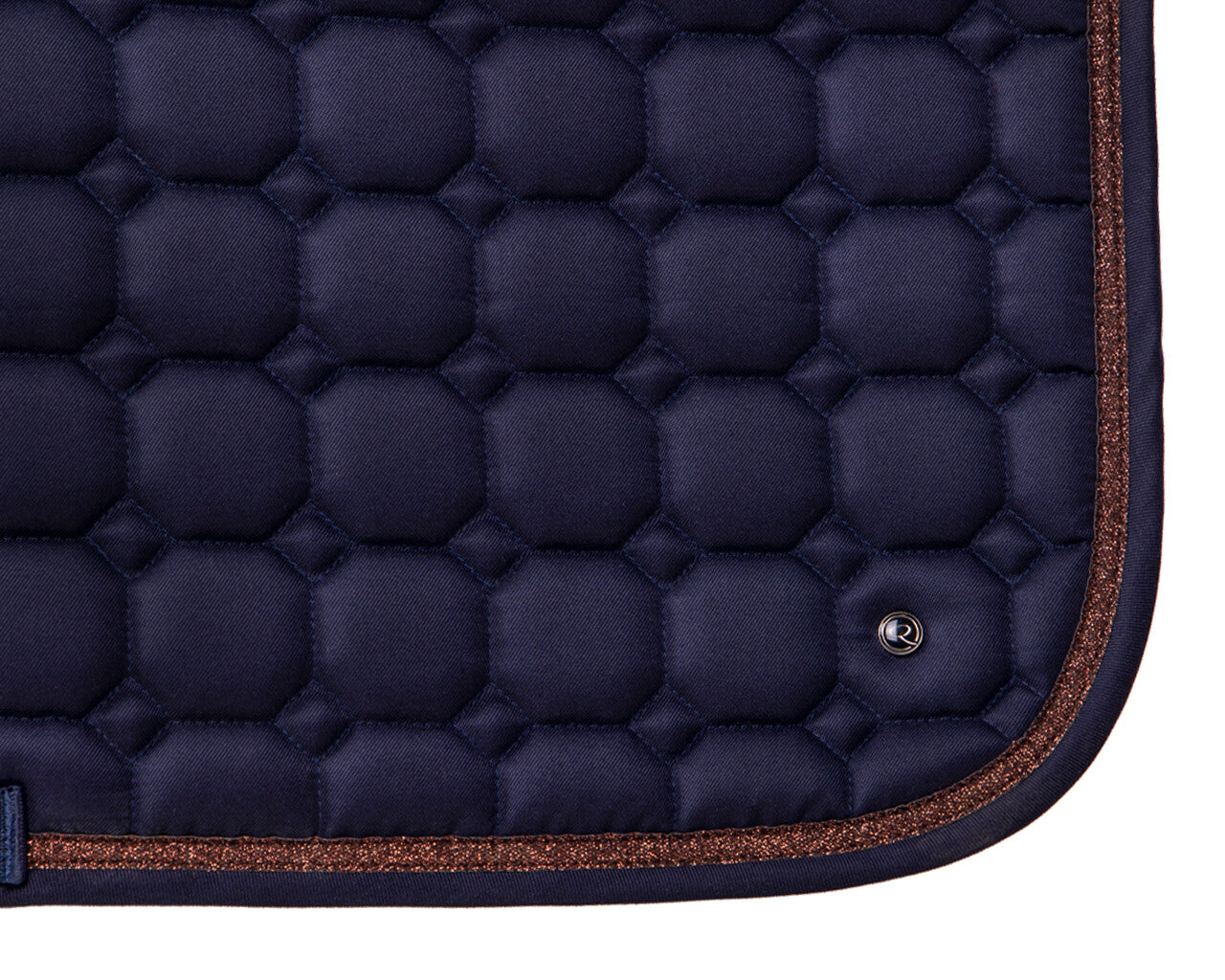 QHP Hailyn Saddle Pad - Navy - Dressage and Jump