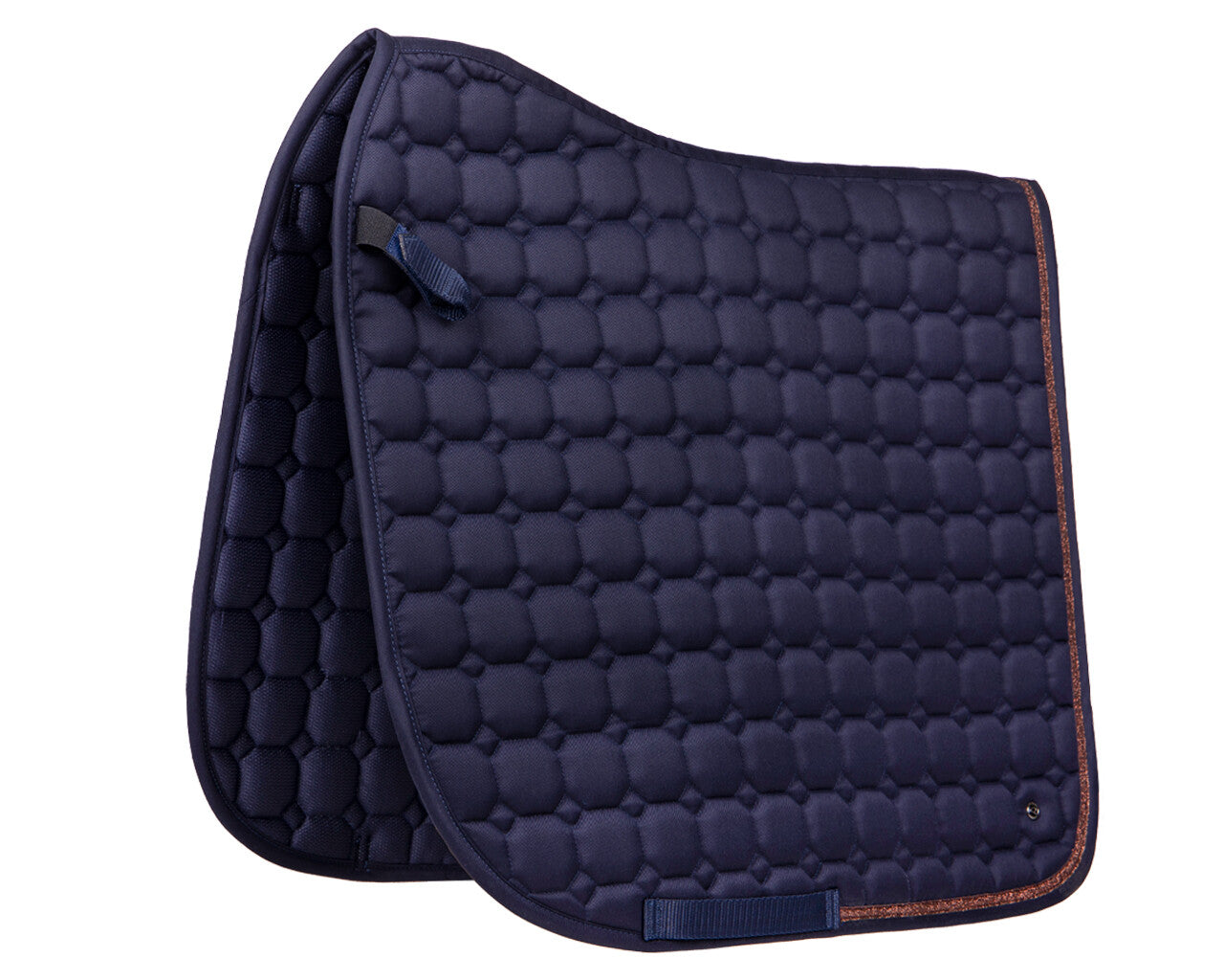 QHP Hailyn Saddle Pad - Navy - Dressage and Jump