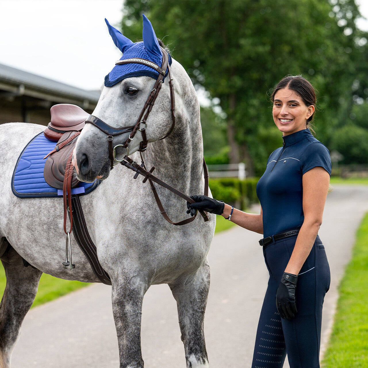 Nyomi All Purpose Saddle Pad Periwinkle
