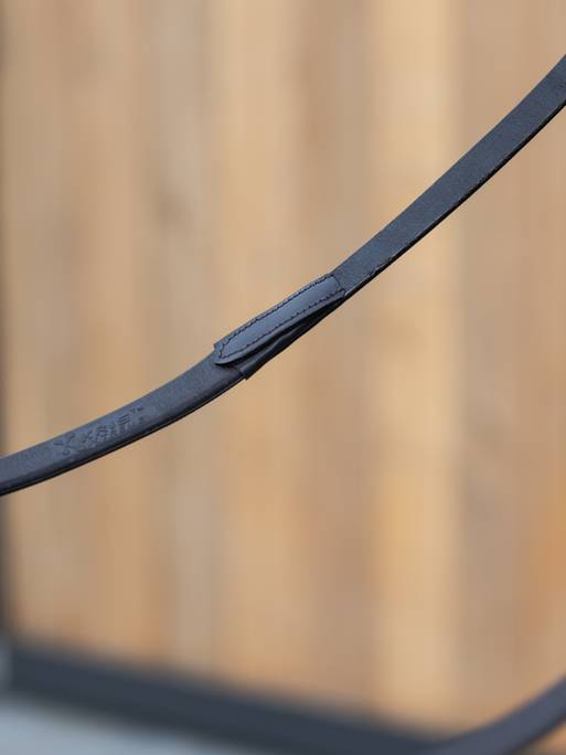 LeMieux Kris Extreme Rubber Reins Black Full Size