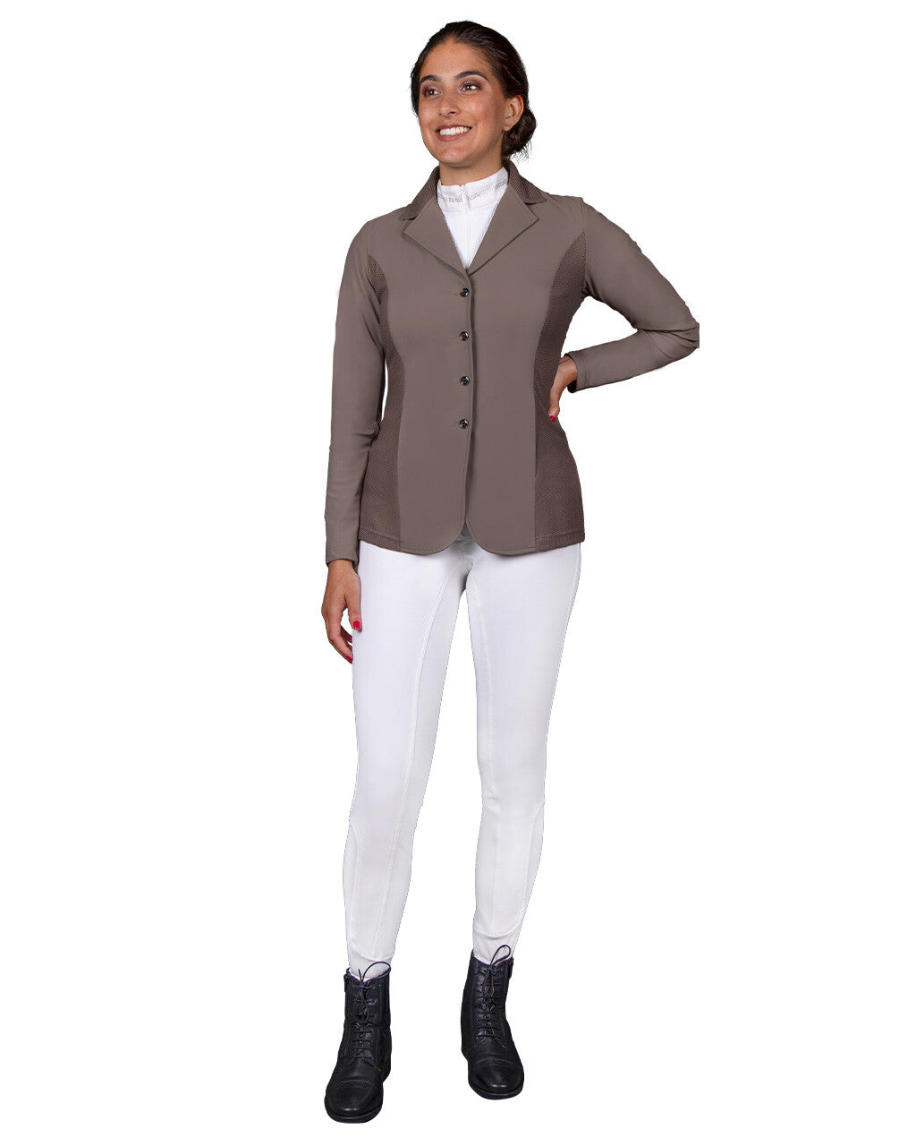 QHP Competition Jacket Noven - Taupe