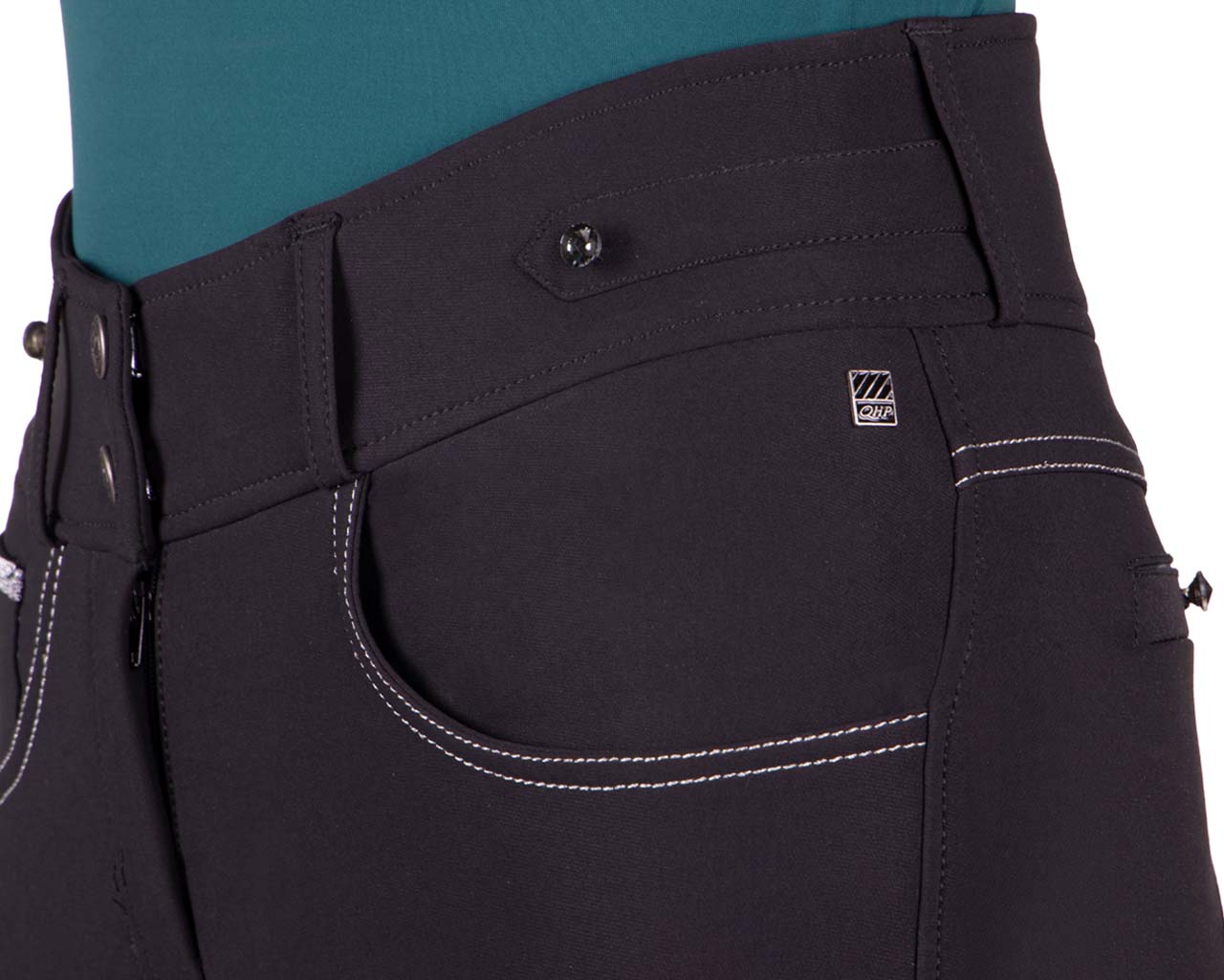 QHP Adalyn Full Seat Breeches - Black