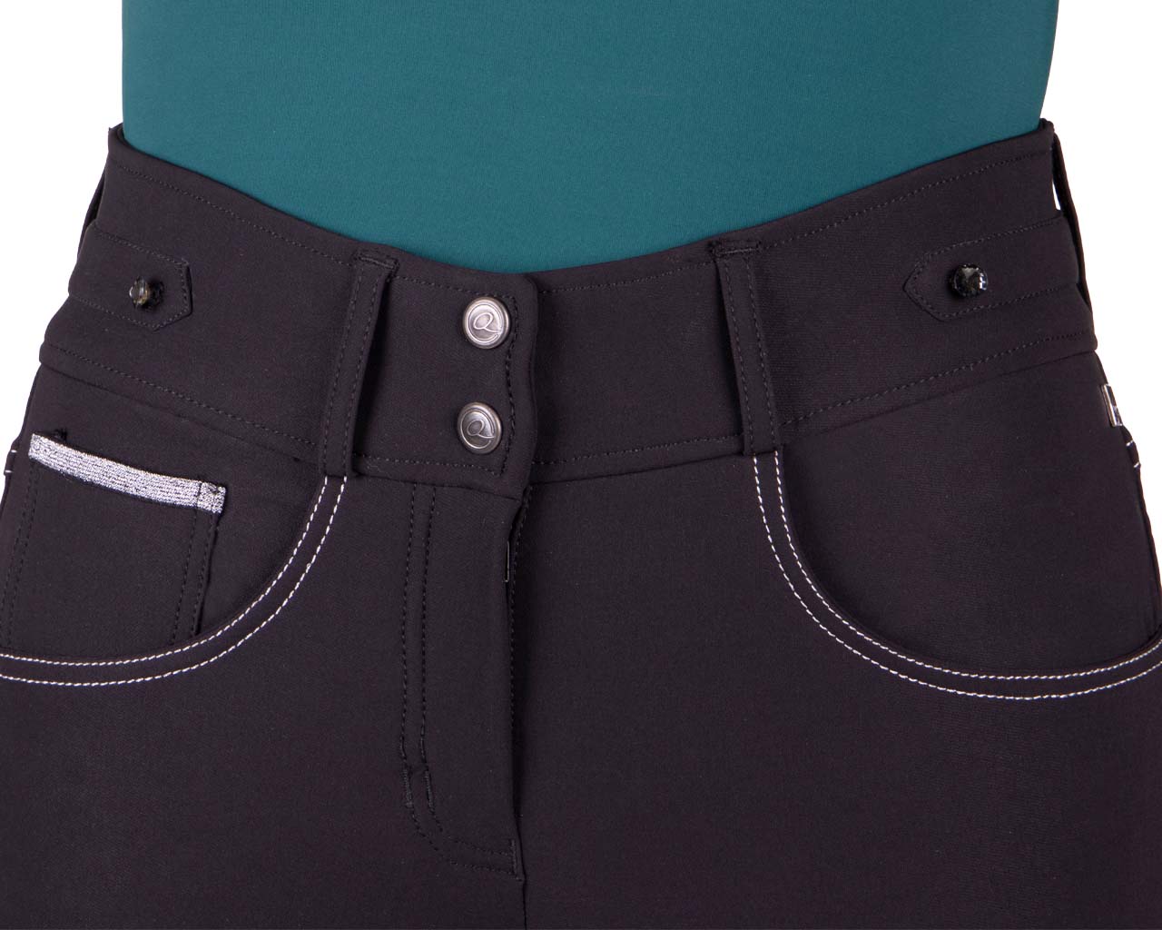 QHP Adalyn Full Seat Breeches - Black