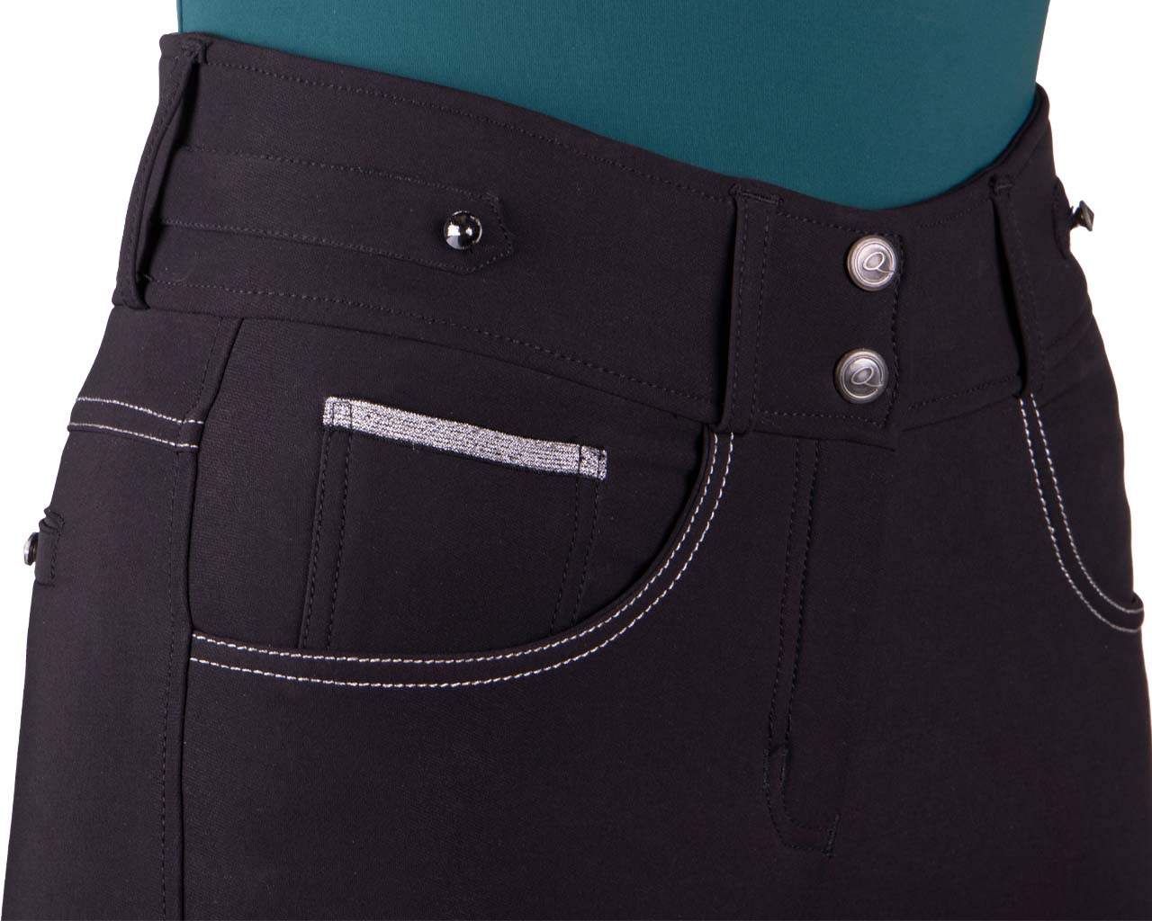 QHP Adalyn Full Seat Breeches - Black