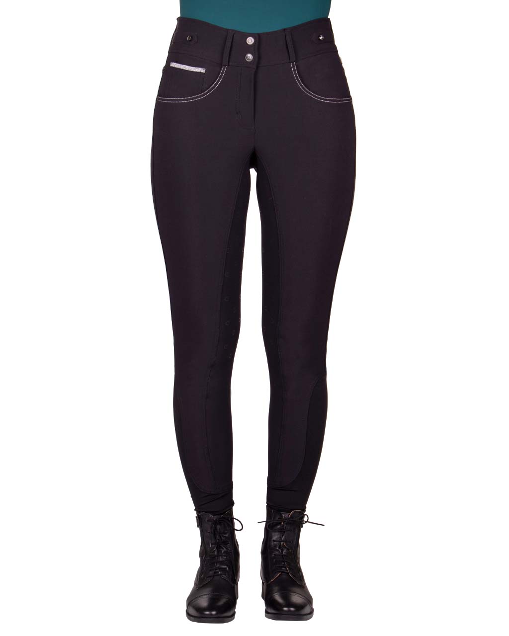 QHP Adalyn Full Seat Breeches - Black