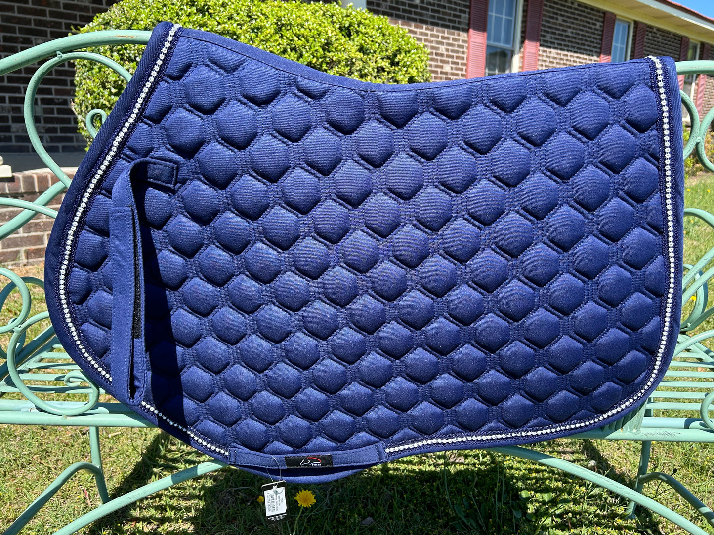 HKM Elisa Saddle Pad Navy - Dressage or Jump