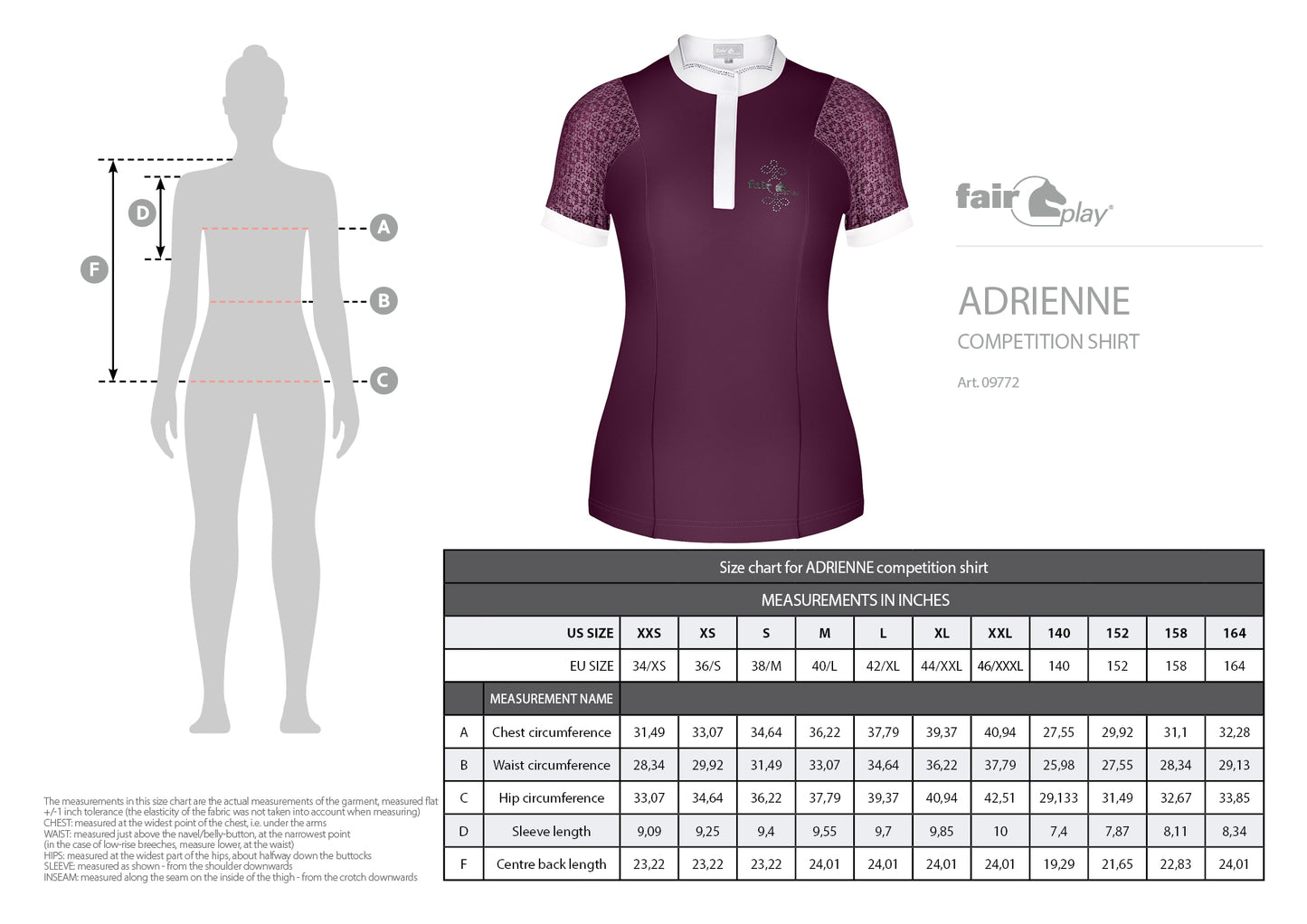 Adrienne Competition Shirt - Ash Blue