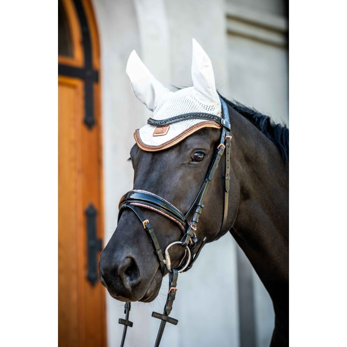 HKM Sofia Bridle - Black/Rose Gold