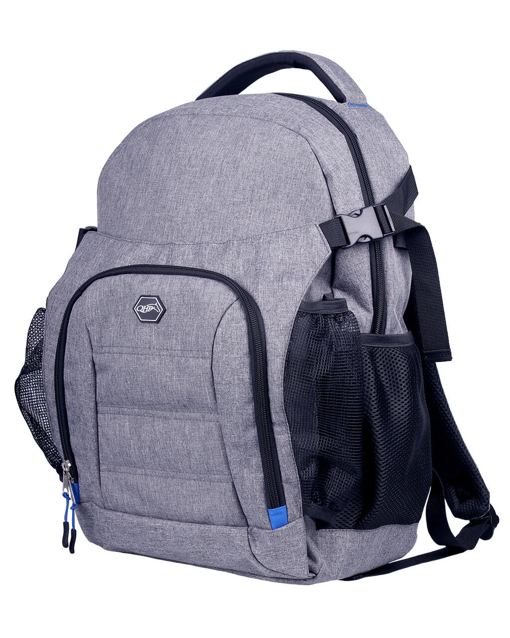 QHP Backpack with Helmet Holder - Gray