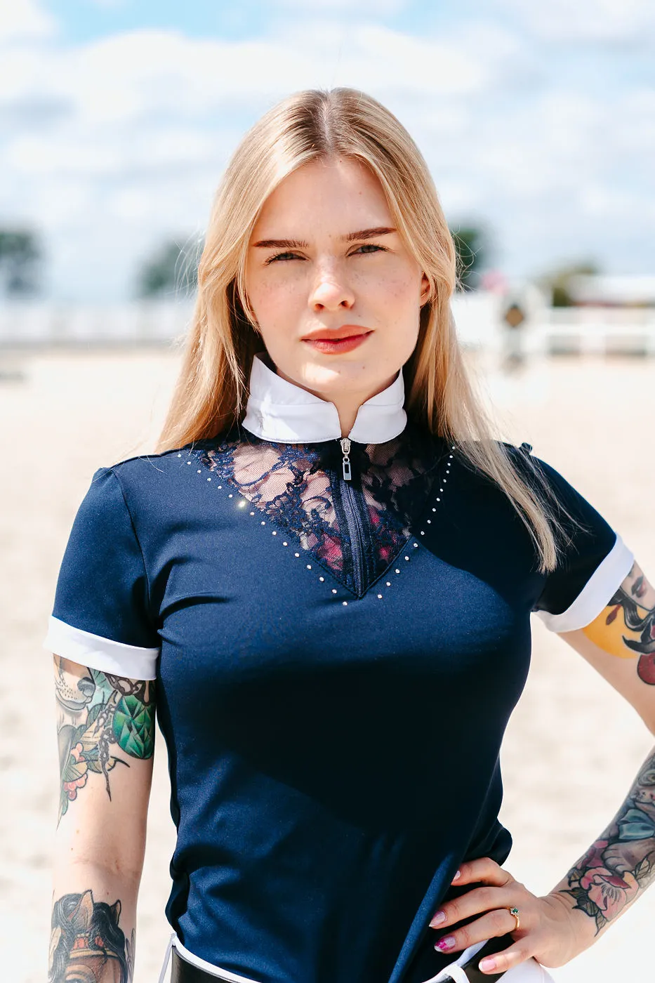 Viki Competition Shirt - Navy