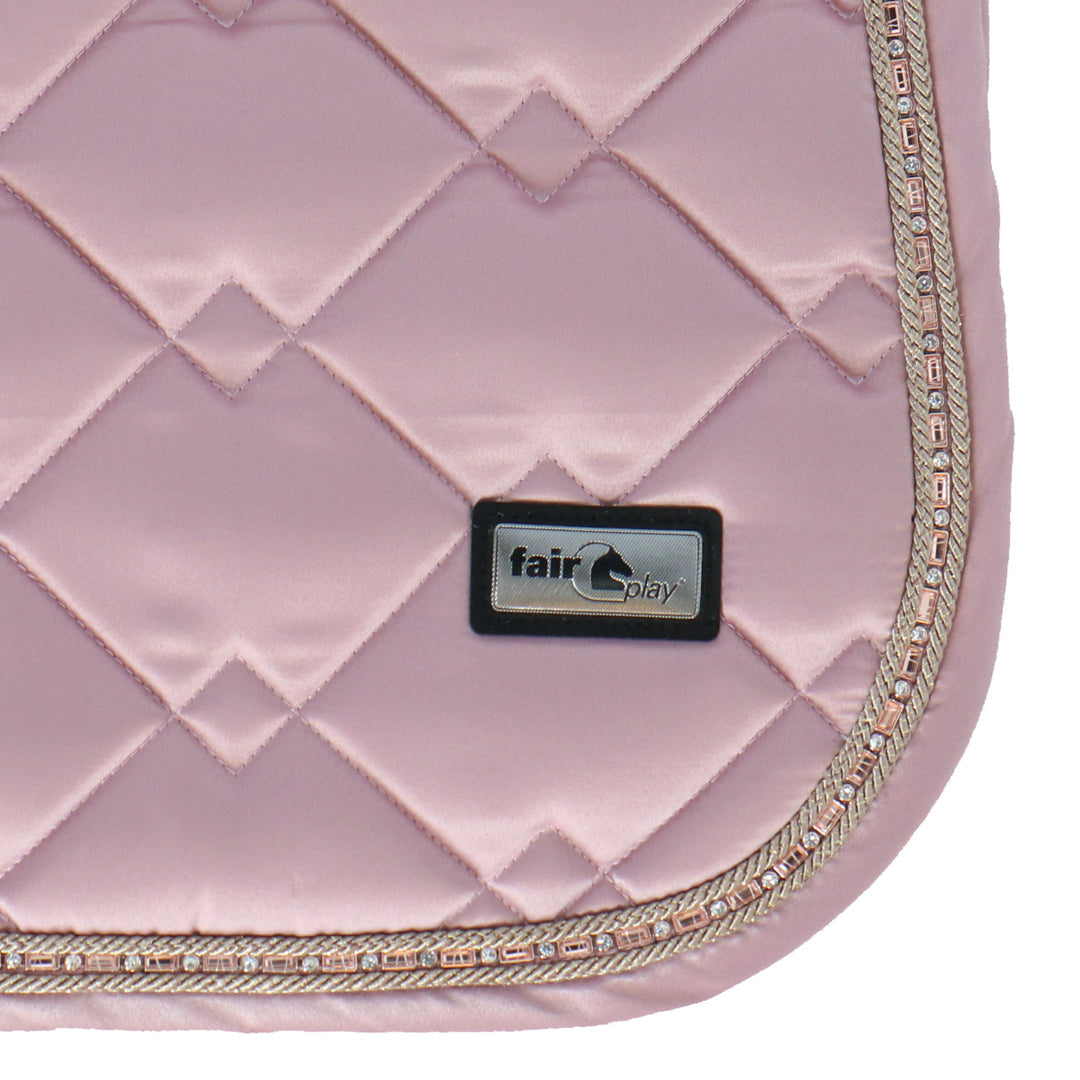 Fair Play Azuryt Ceramic-Tech Dressage Saddle Pad Pink/Rose Gold