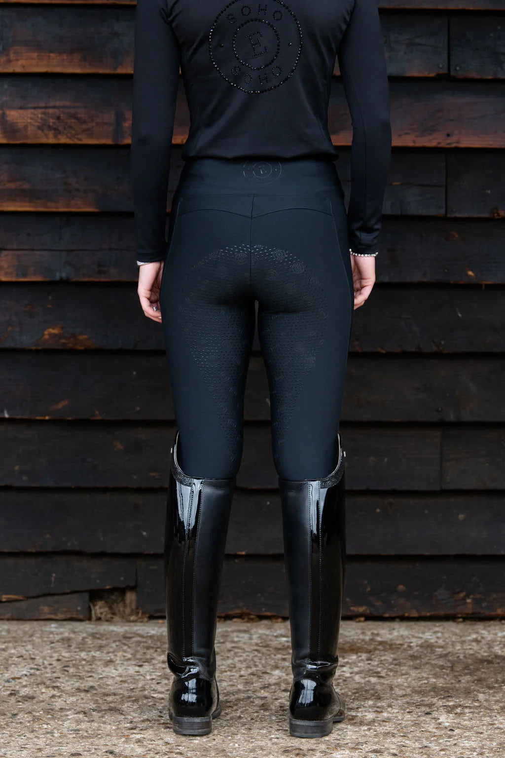 Soho Equestrian Full Seat Riding Legging Black
