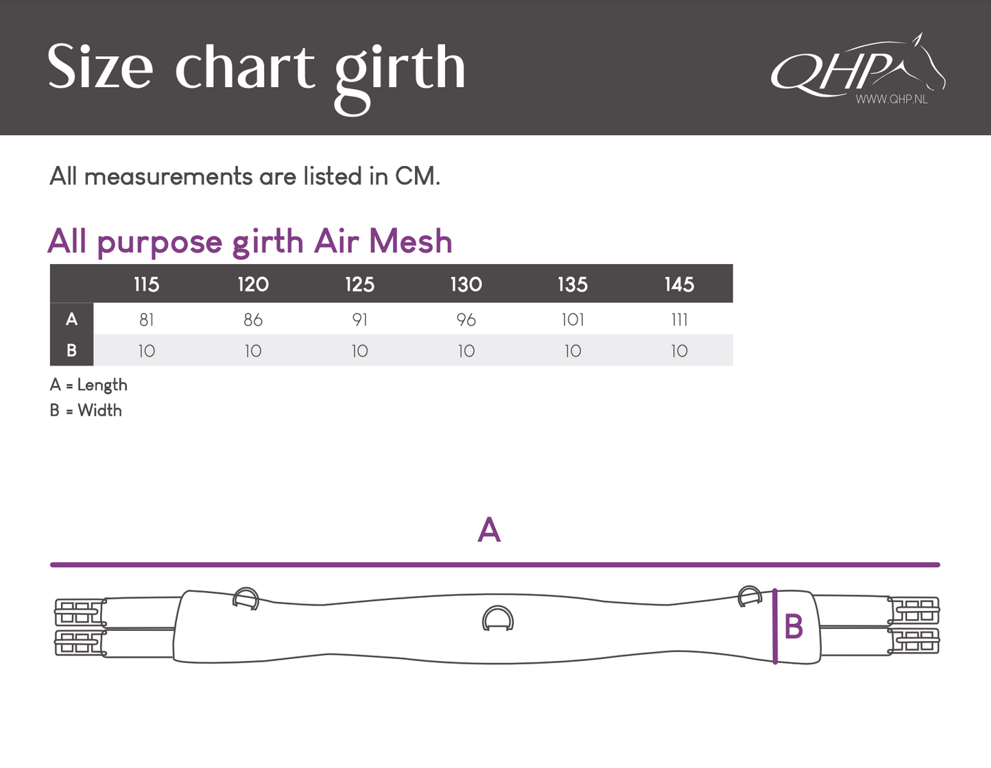 Air Mesh All Purpose Girth Brown