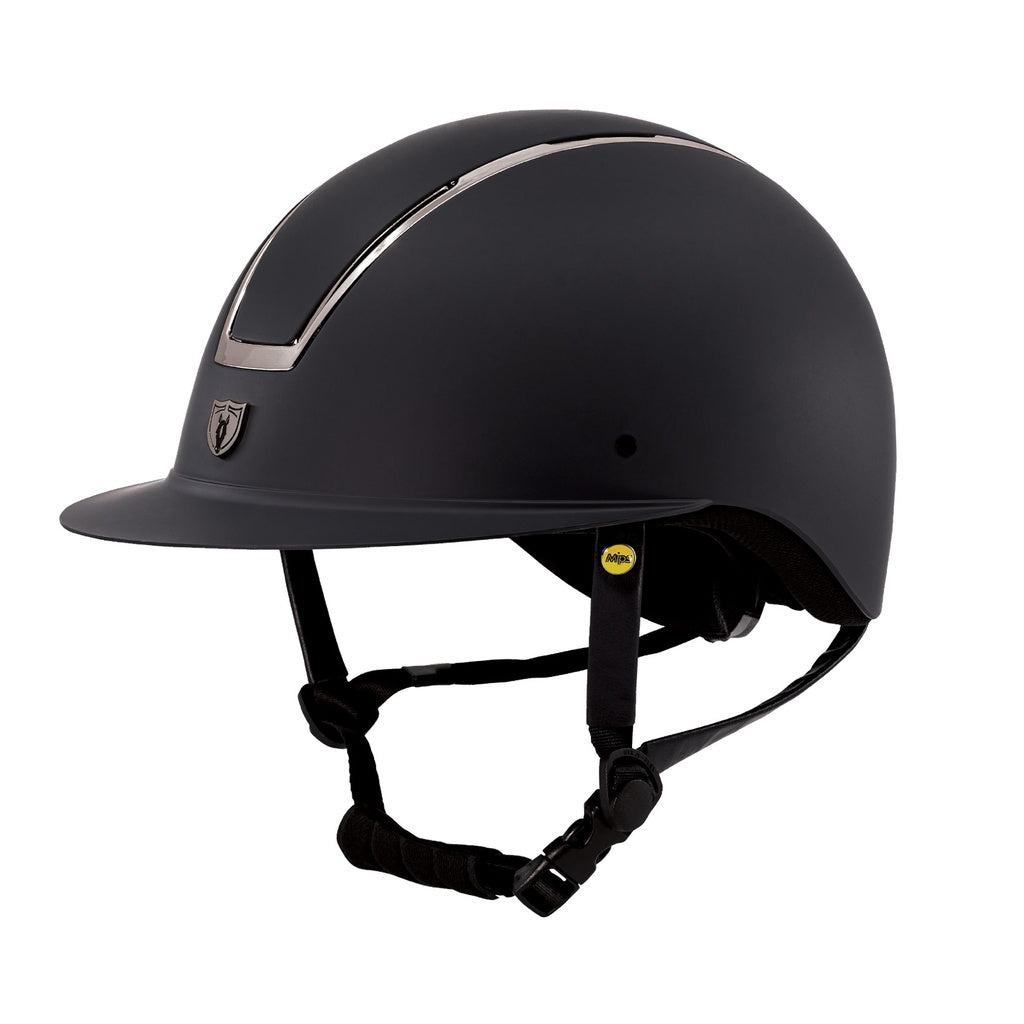 Tipperary Windsor MIPS Helmet Wide Brim- Matte Black with Smoked Chrome