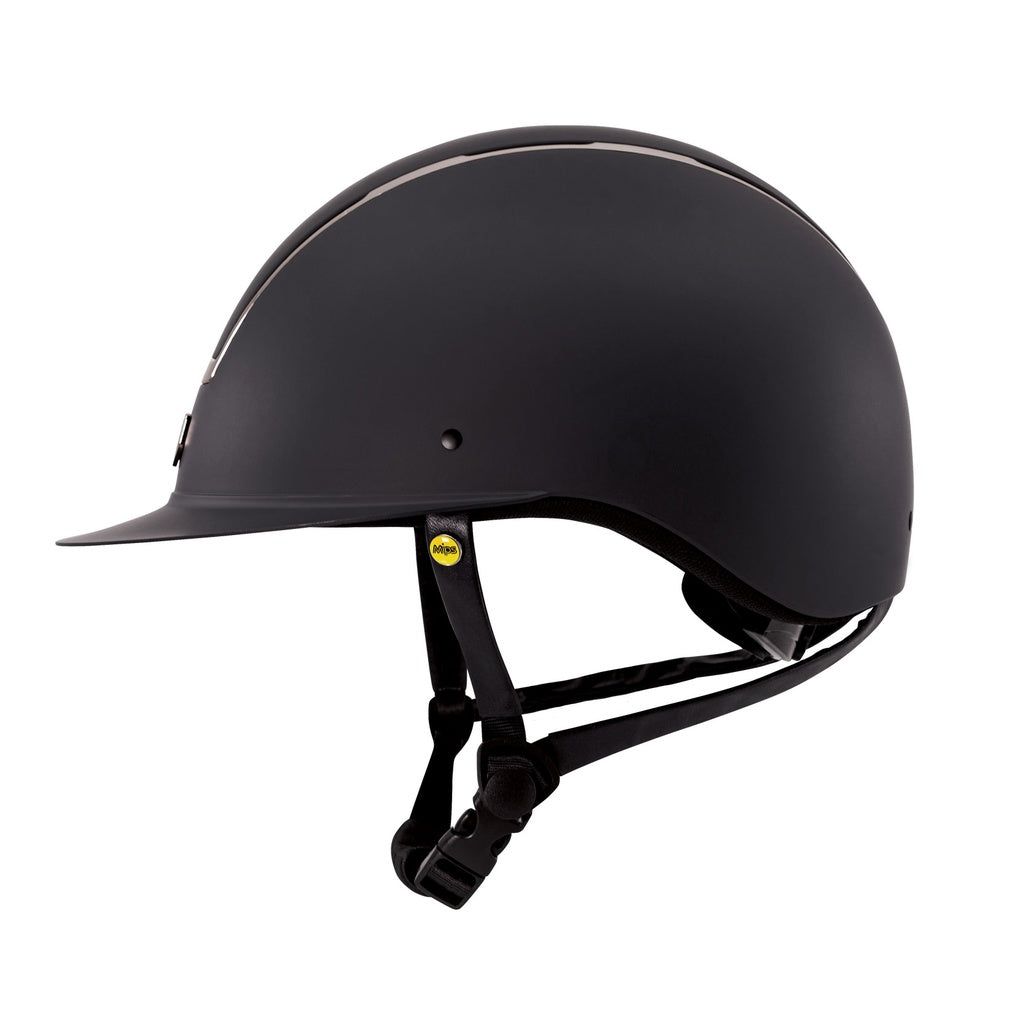 Tipperary Windsor MIPS Helmet Wide Brim- Matte Black with Smoked Chrome