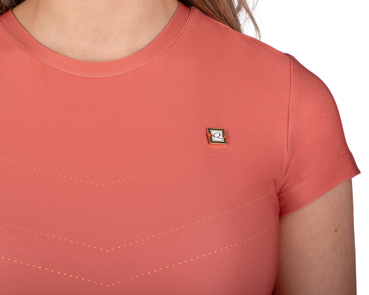 QHP Menton Short Sleeve Shirt - Amber Gold