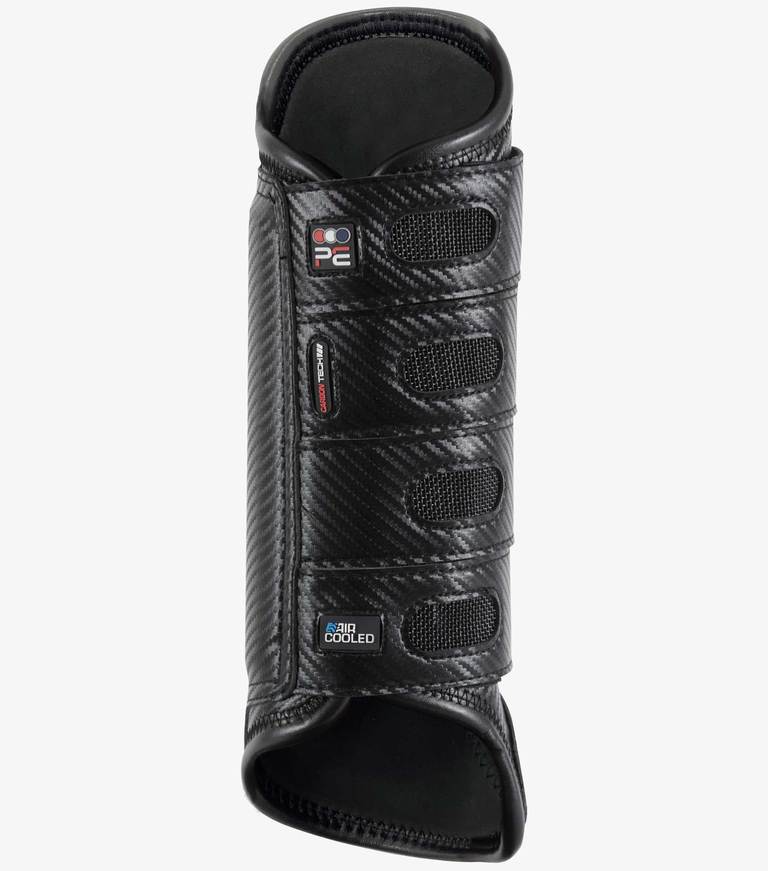 PEI Carbon Tech Air Cooled Eventing Boots Front Black
