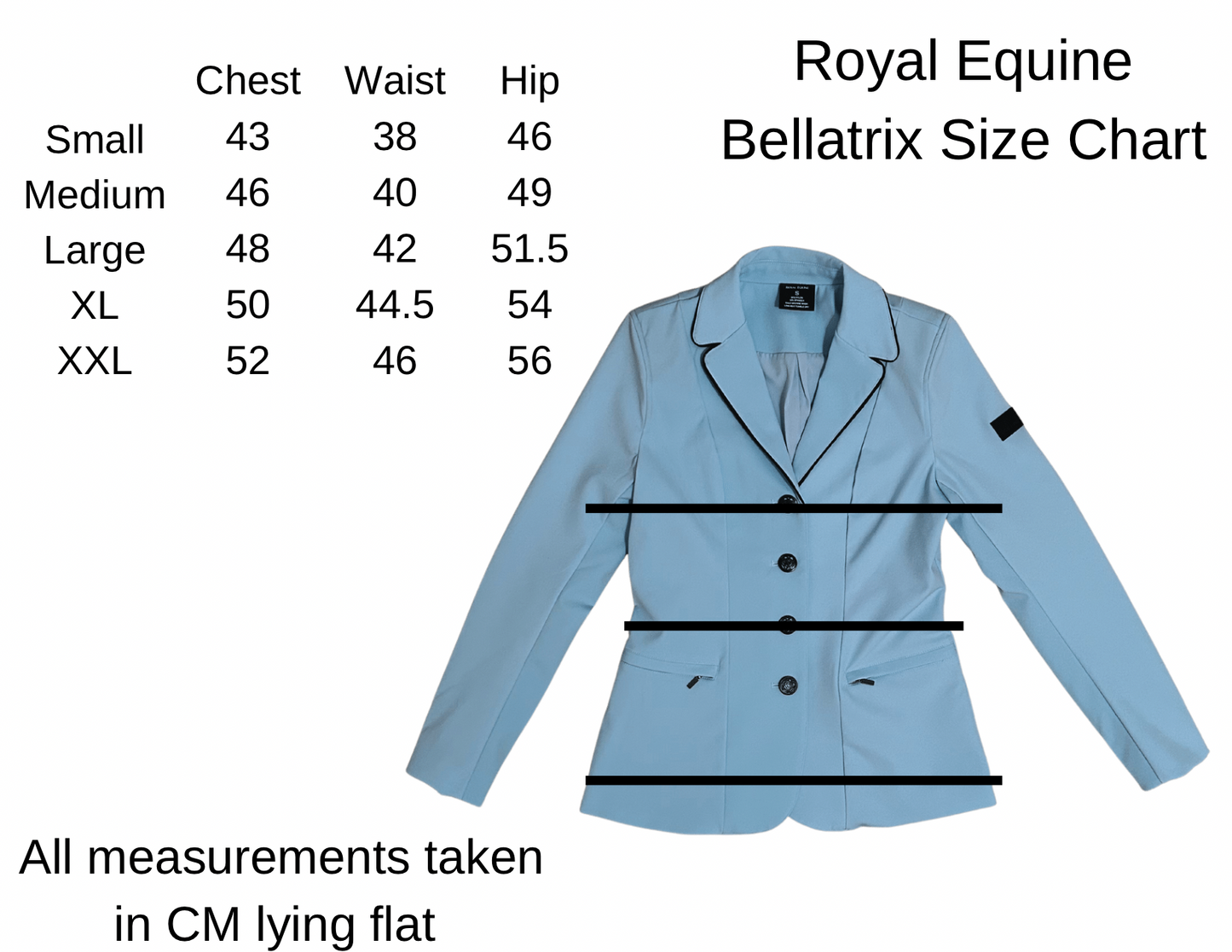 Royal Equine Bellatrix Competition Jacket Celeste Blue