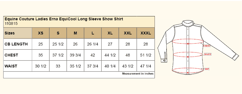 Equine Couture Erna EquiCool Show Shirt