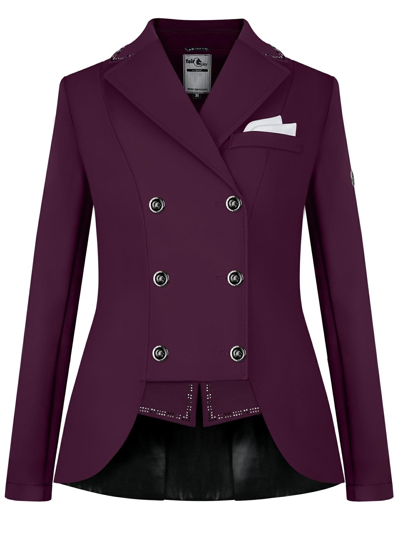 Fair Play Reiko Show Jacket Short Tailcoat - Royal Berry