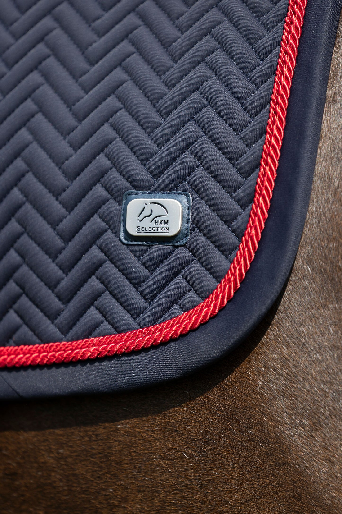 HKM Aruba Jump Saddle Pad - Navy