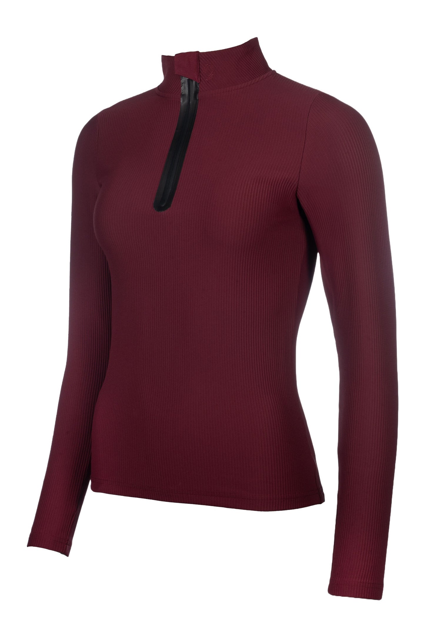 Livigno Ribbed Training Shirt - Bordeaux