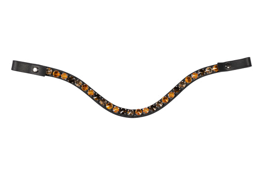 HKM Snap On Browband - Amber