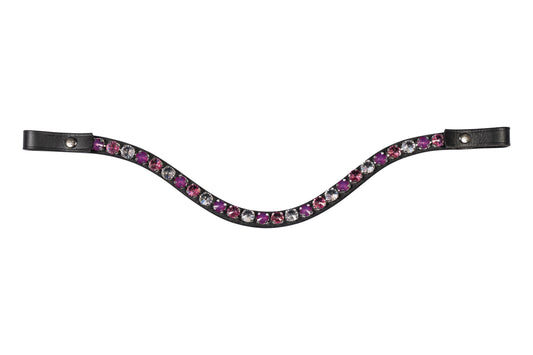 HKM Snap On Browband - Lilac