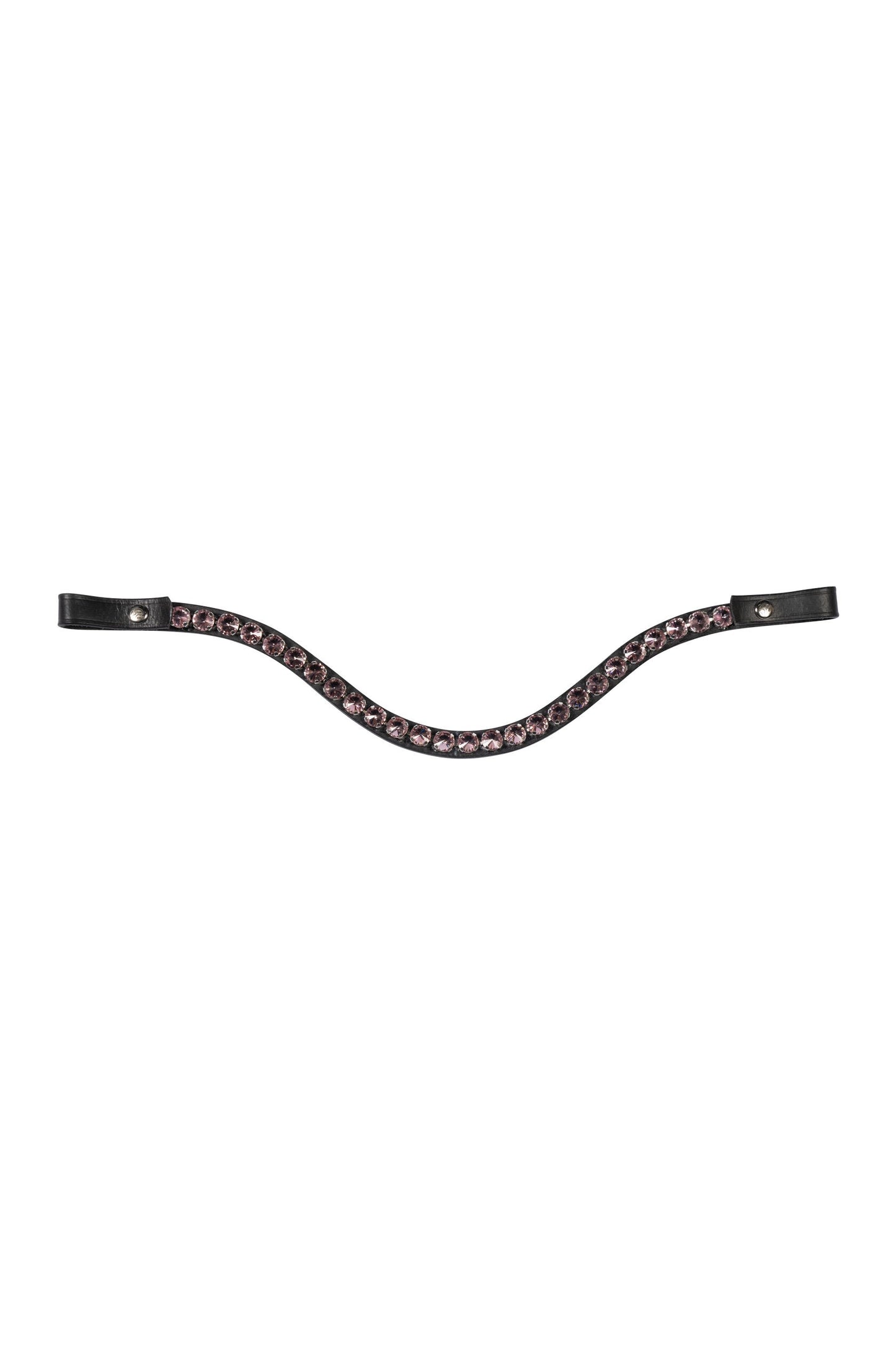 HKM Snap On Browband - Antique Pink