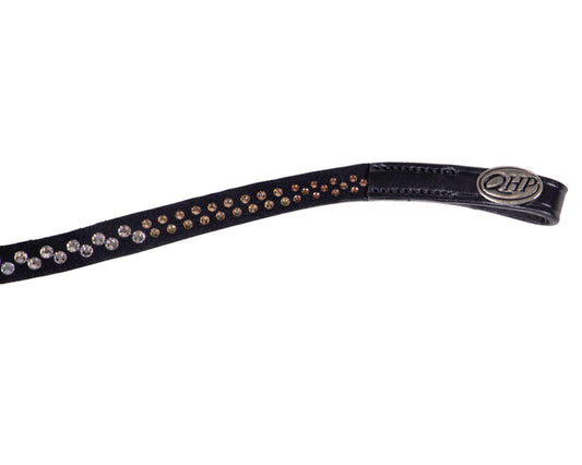 QHP Fading Collection Browband - Beige/Black