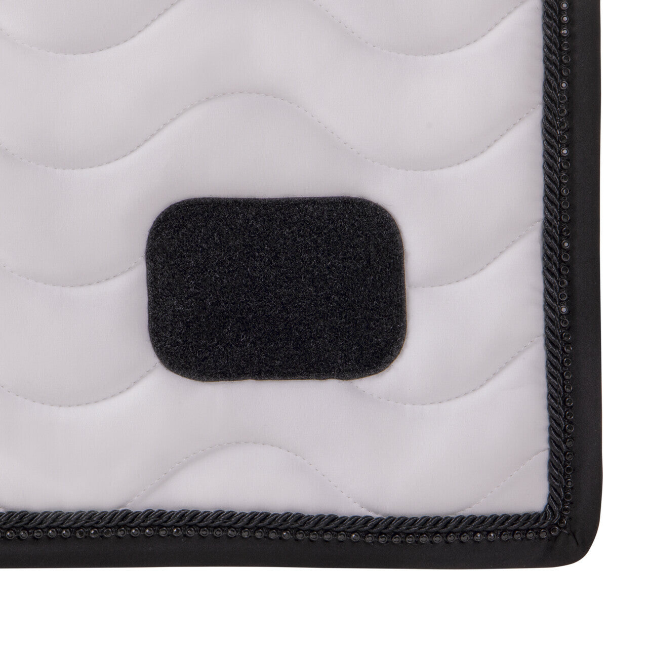 Sparkle Black Trim Number Holder Dressage Saddle Pad