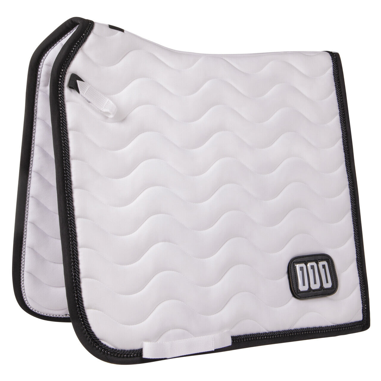 Sparkle Black Trim Number Holder Dressage Saddle Pad