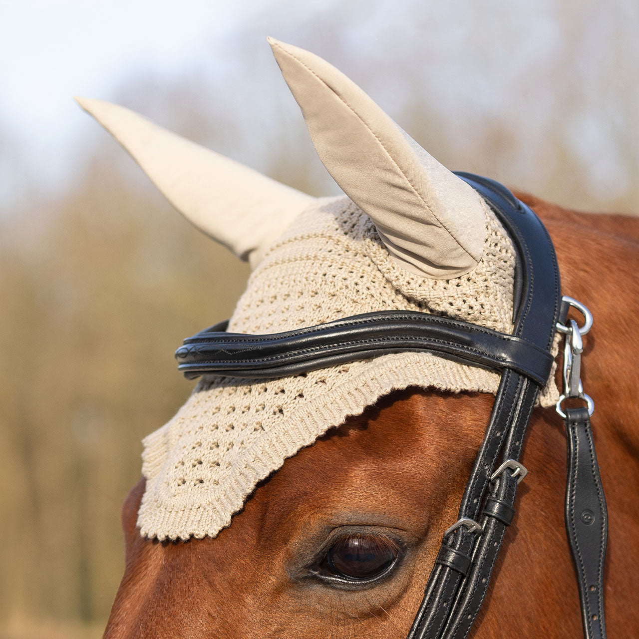 Salerno Ear Bonnet - Beige