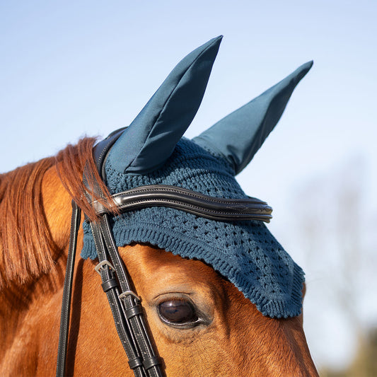 Salerno Ear Bonnet - Midnight Teal