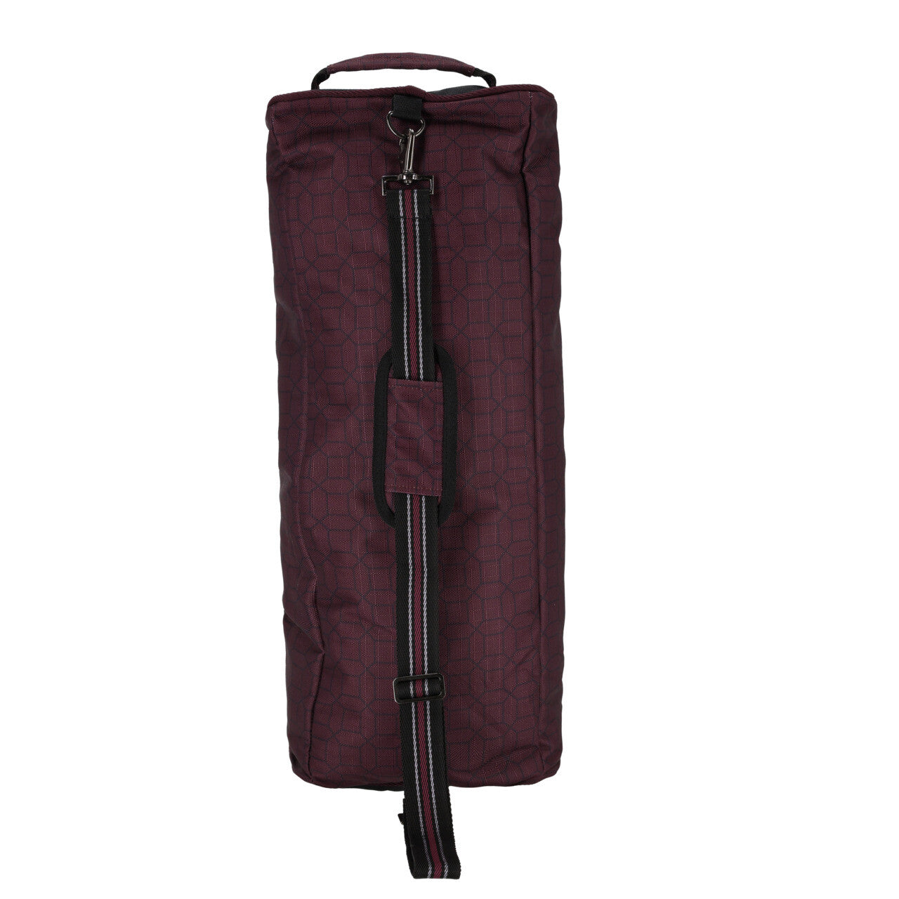 Water Repellent Bridle Bag - Geometric Burgundy
