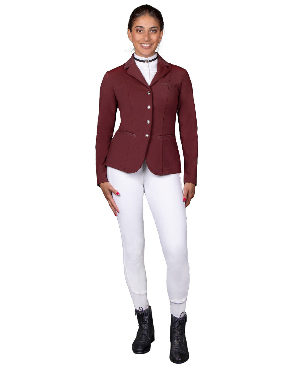 QHP Competition Jacket Kae - Burgundy