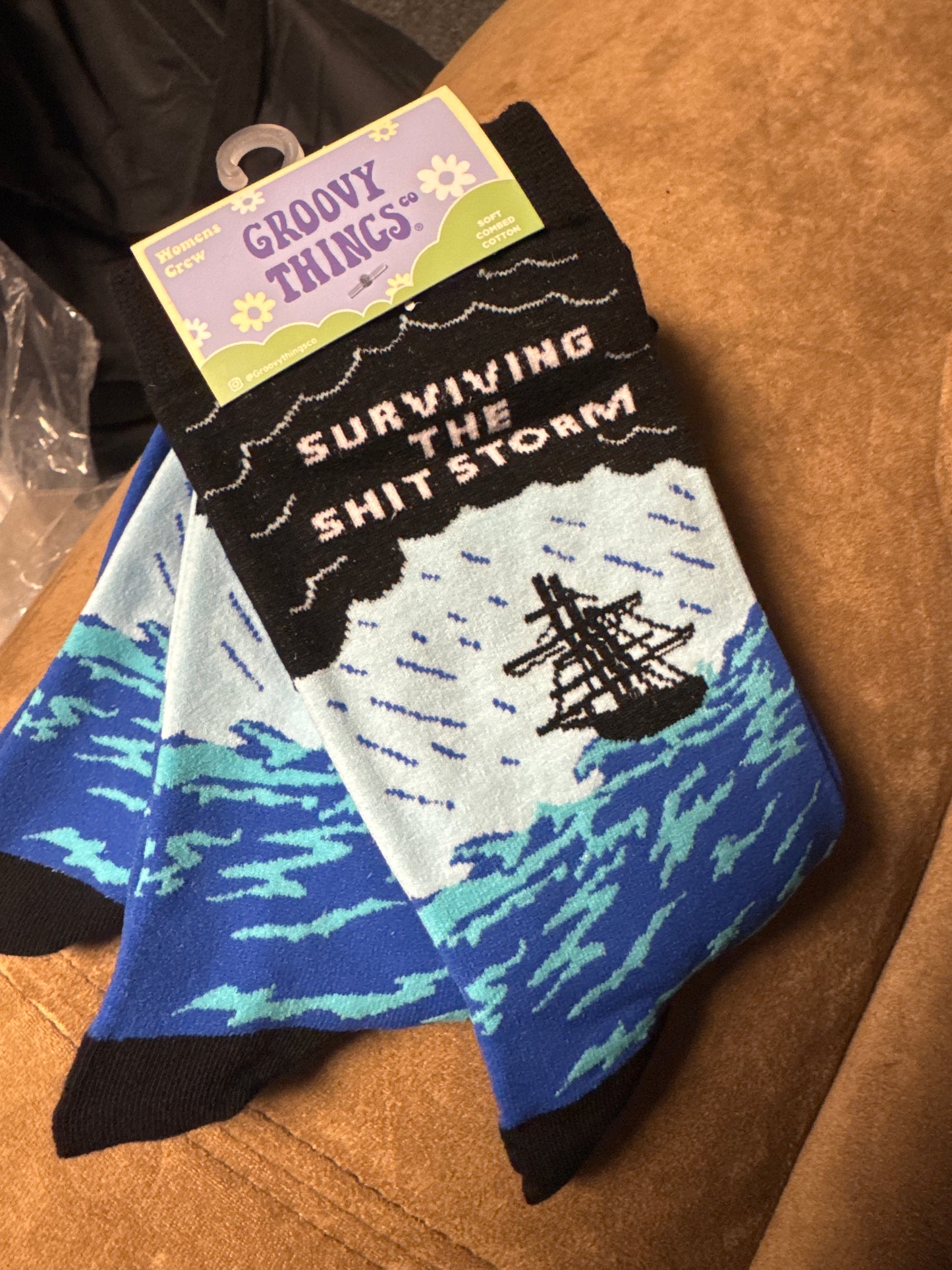 Sweary Crew Socks - Ladies