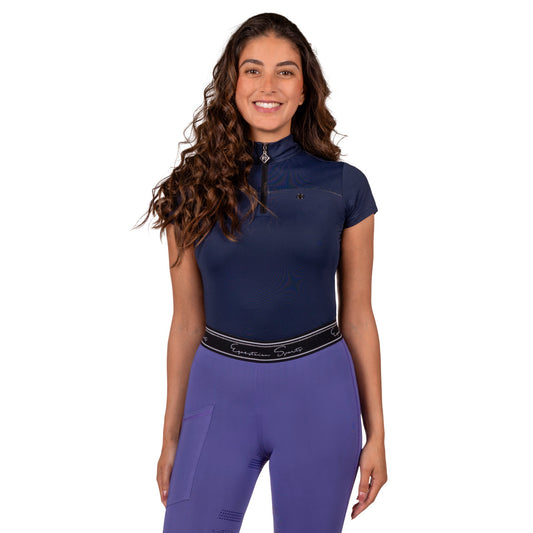 Nyomi Short Sleeve Training Shirt - Navy