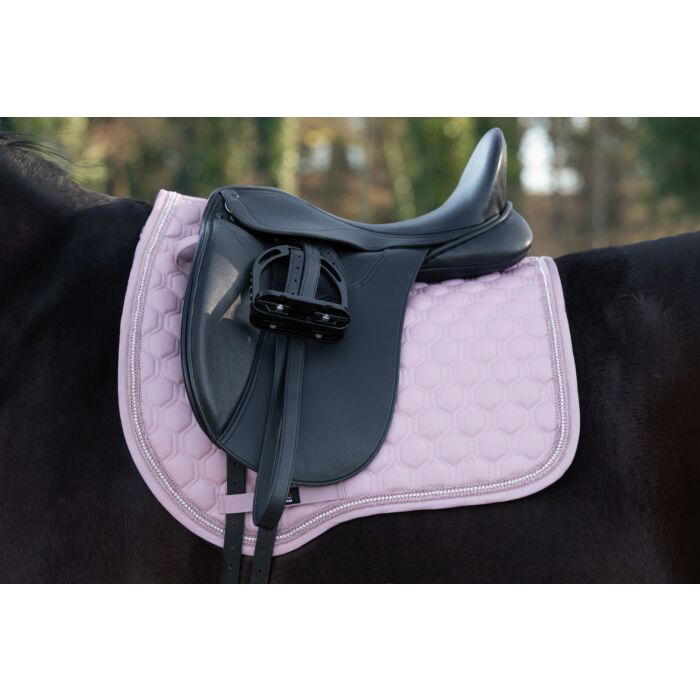 HKM Elisa Saddle Pad Mauve - Dressage or Jump