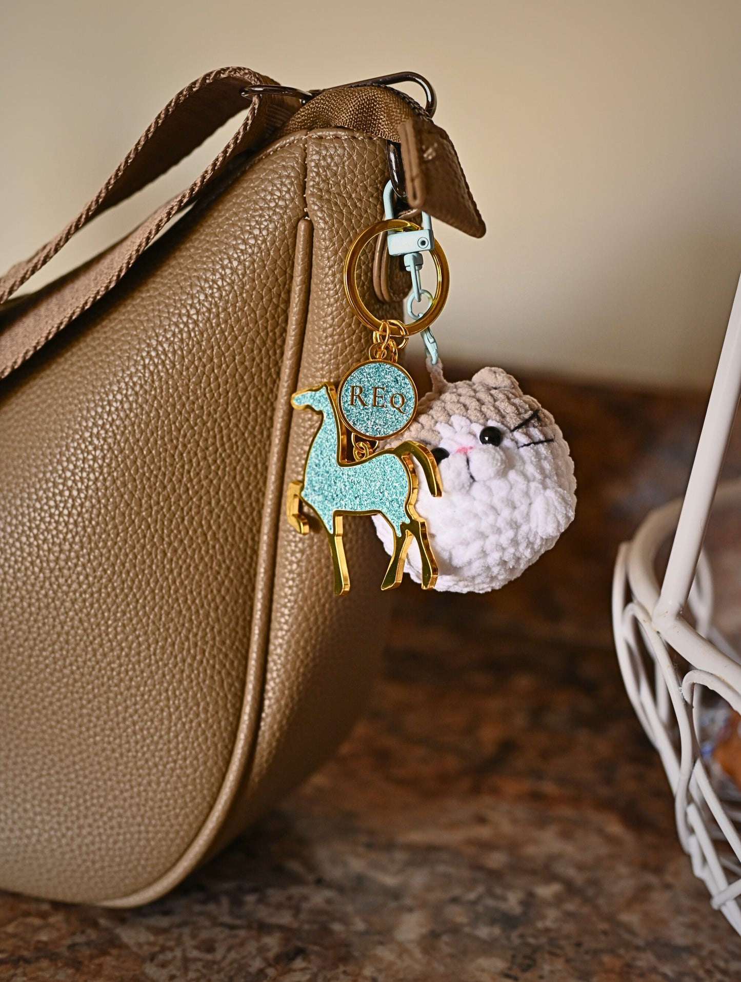 Year Of The Horse Bag Charm - Frosty Blue