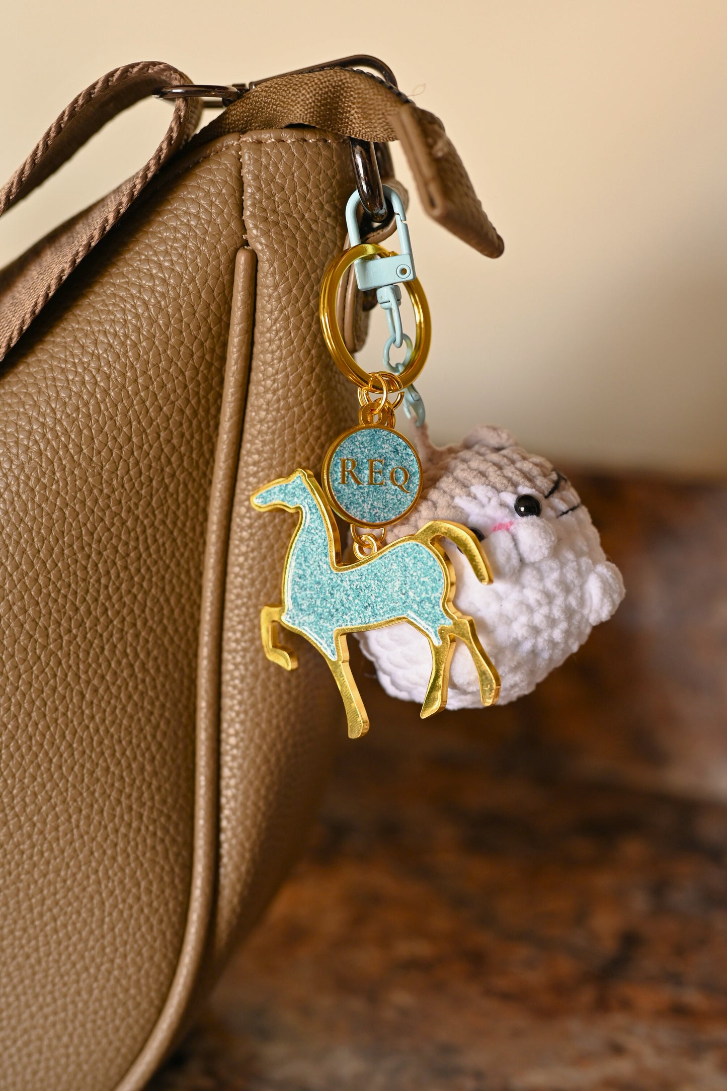 Year Of The Horse Bag Charm - Frosty Blue