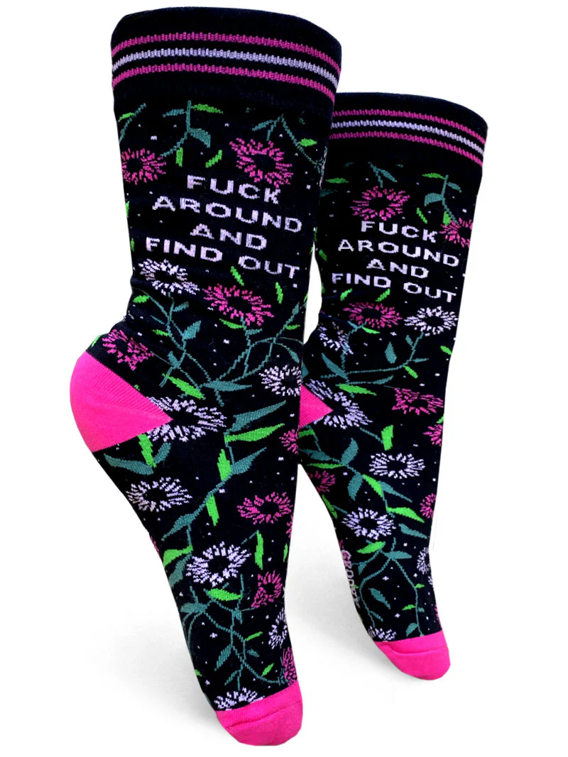 Sweary Crew Socks - Ladies