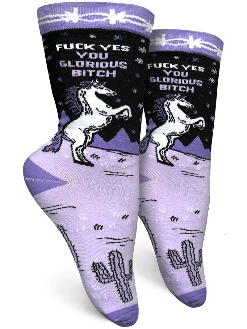 Sweary Crew Socks - Ladies