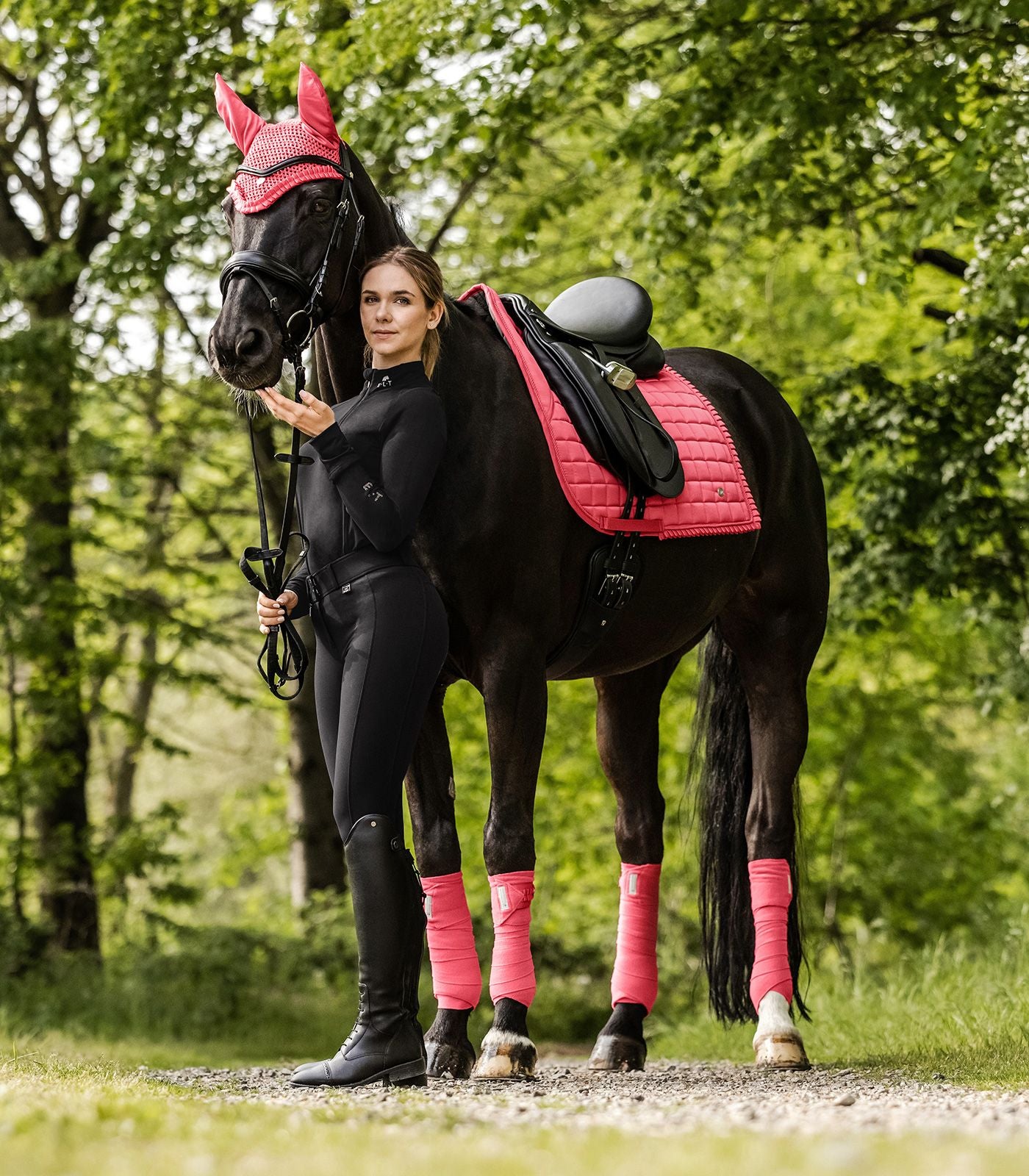 ELT Florence Dressage Saddle Pad - Hibiscus