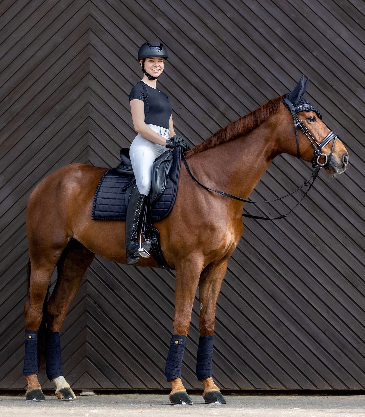 ELT Florence Dressage Saddle Pad - Dark Navy