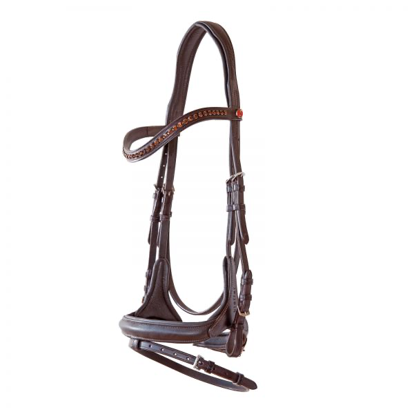 Ultrasoft Brown Snaffle Bridle Celia